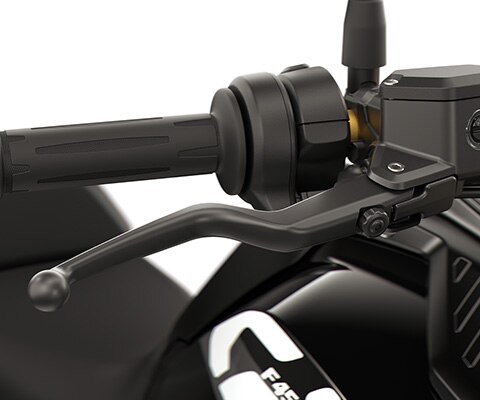 The adjustable hand lever of the F 450 GS from BMW Motorrad